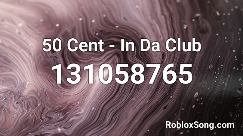 in da club roblox id code