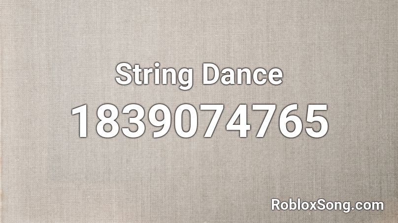 String Dance Roblox ID