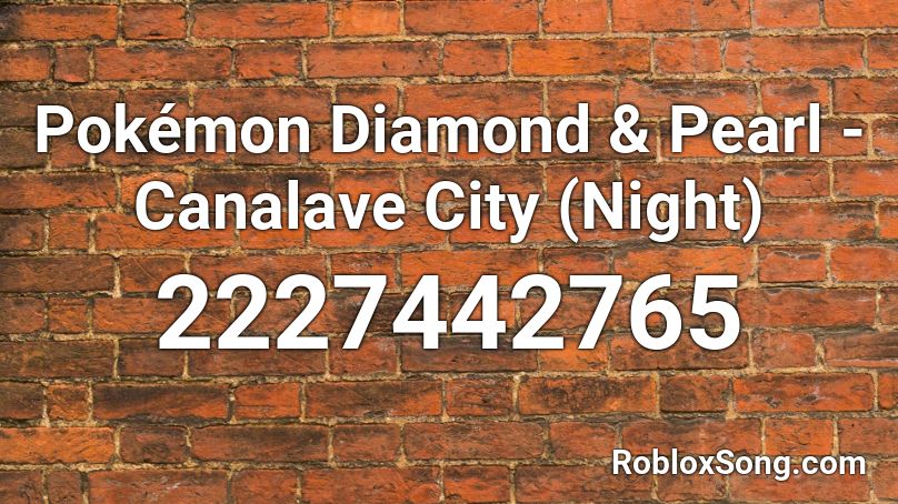 Pokémon Diamond & Pearl - Canalave City (Night) Roblox ID