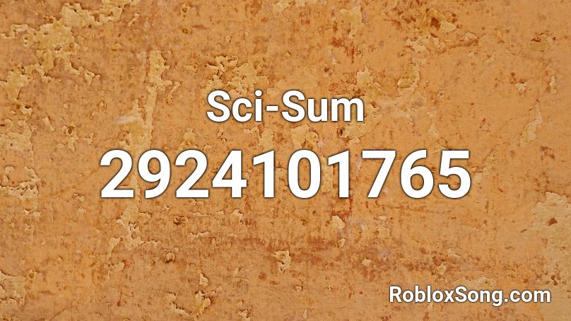 Sci-Sum Roblox ID