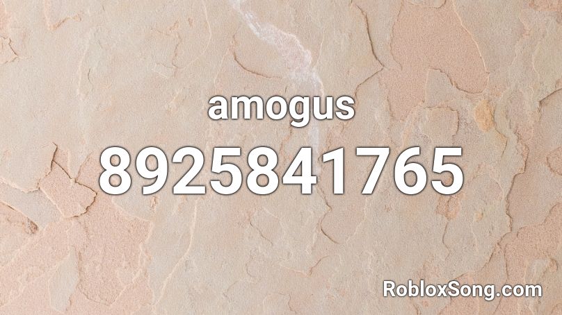 amogus Roblox ID