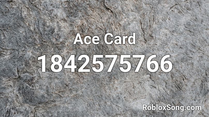 Ace Card Roblox ID