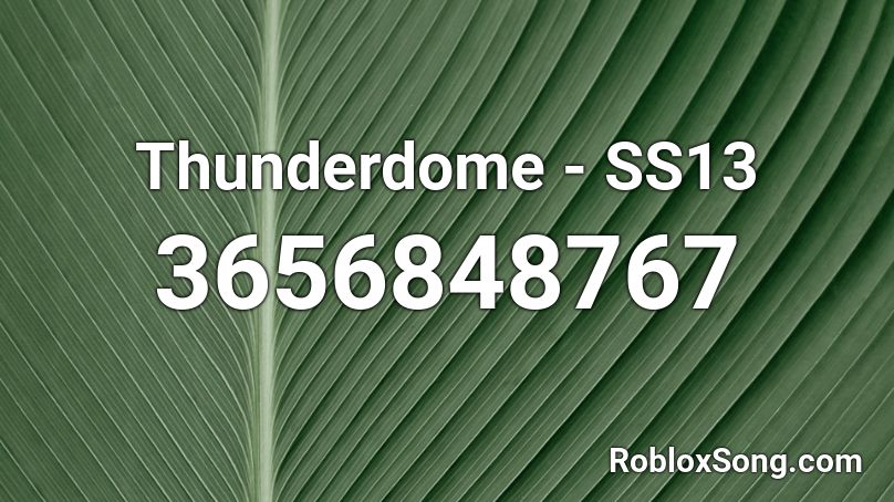 Thunderdome - SS13 Roblox ID