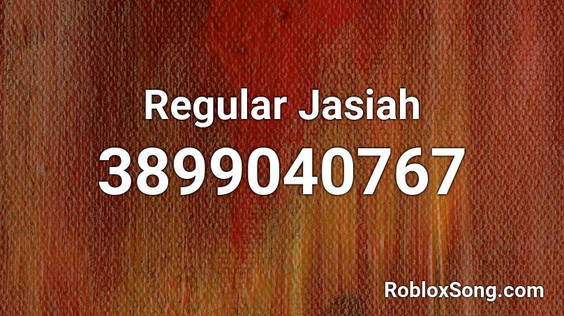 Regular Jasiah Roblox ID