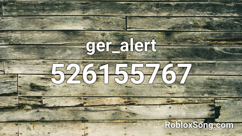 ger_alert Roblox ID