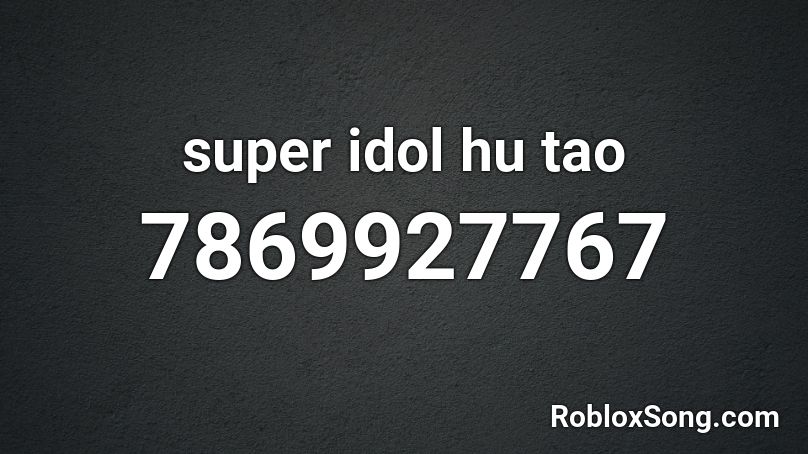 super idol hutao (JP girl version) Roblox ID