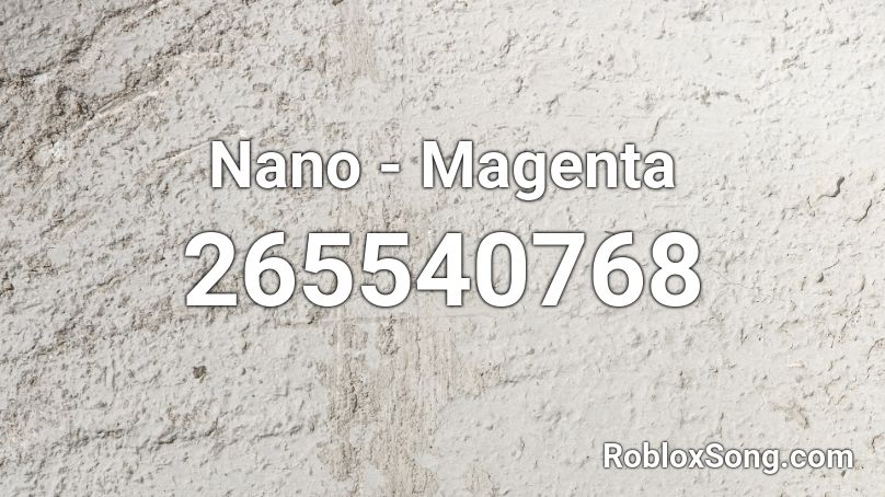 Nano - Magenta Roblox ID