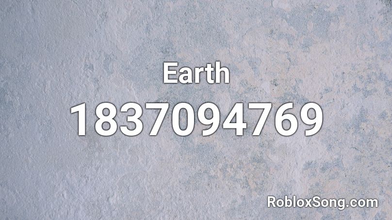 Earth Roblox ID