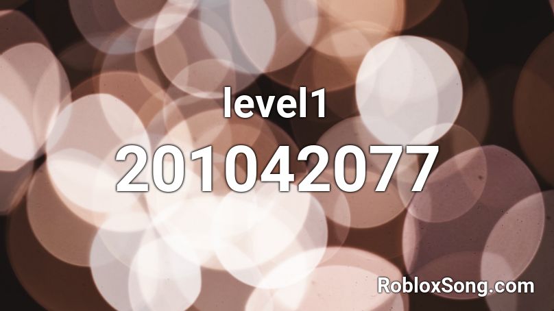 level1 Roblox ID