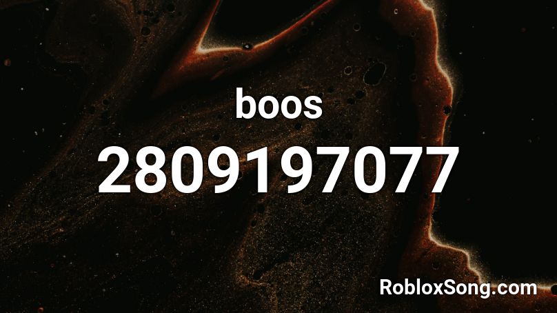 boos Roblox ID