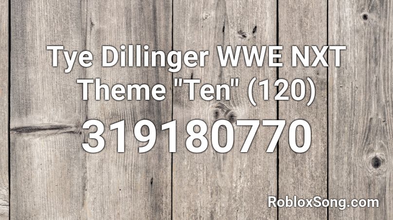 Tye Dillinger WWE NXT Theme 