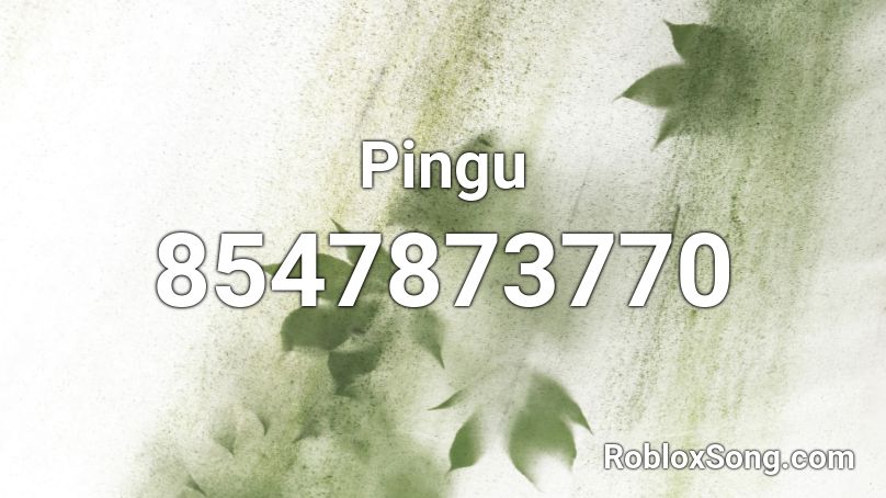 Pingu Roblox ID