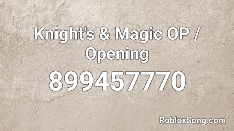 knight's and magic Roblox ID