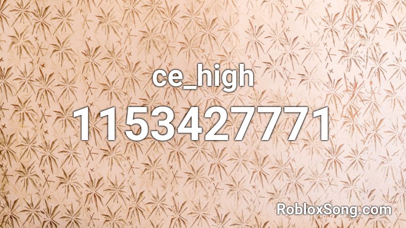 ce_high Roblox ID