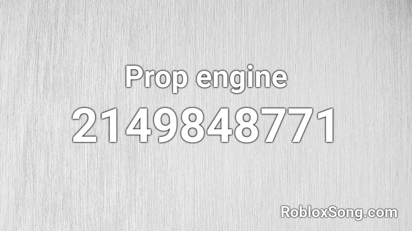 Prop engine Roblox ID