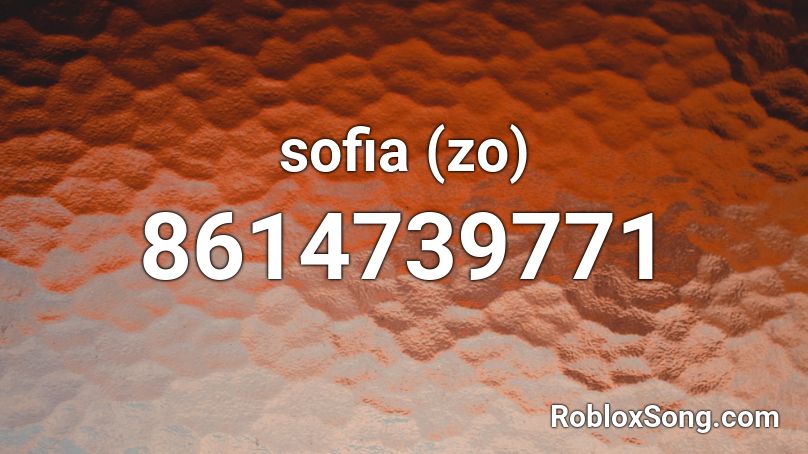 sofia (zo) Roblox ID