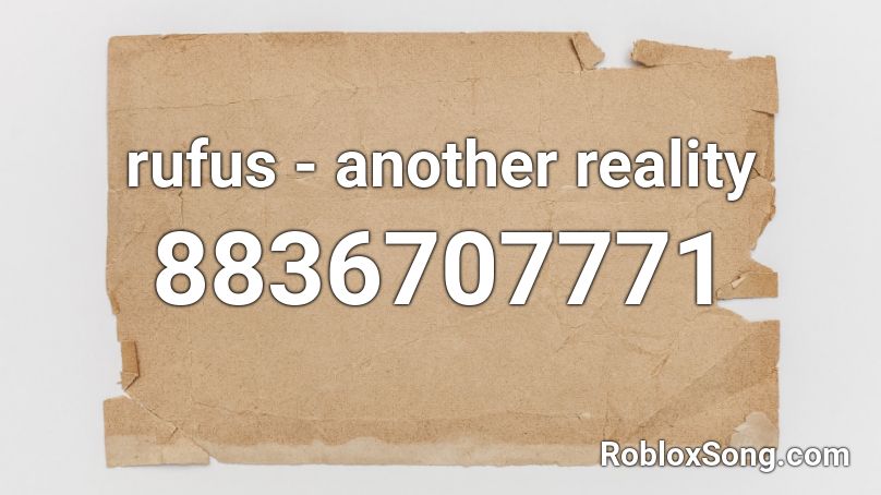 rufus - another reality Roblox ID