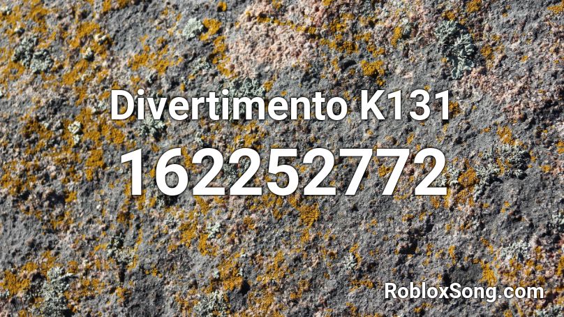 Divertimento K131 Roblox ID