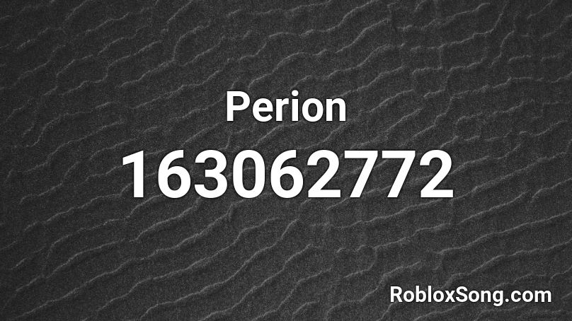 Perion Roblox ID