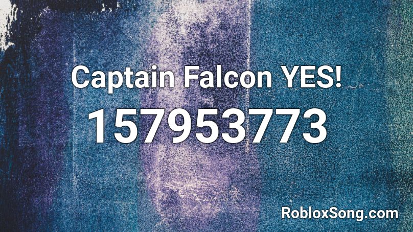 Captain Falcon YES! Roblox ID