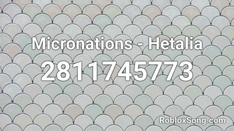 Micronations - Hetalia Roblox ID