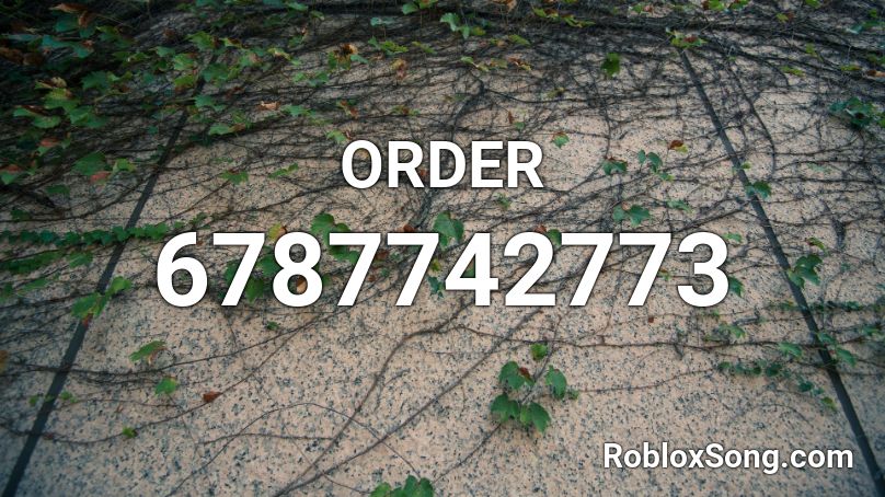 ORDER Roblox ID
