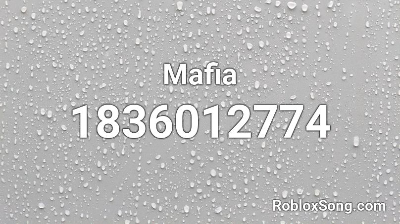 Mafia Roblox ID