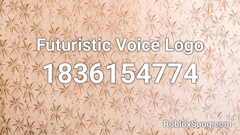 Futuristic Voice Logo Roblox ID