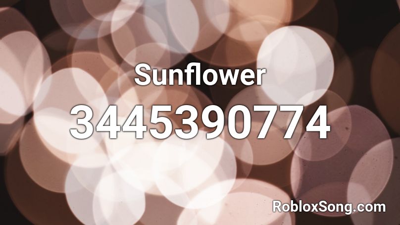 sunflower code id for roblox