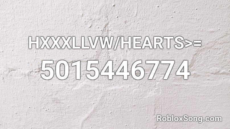 HXXXLLVW Roblox ID