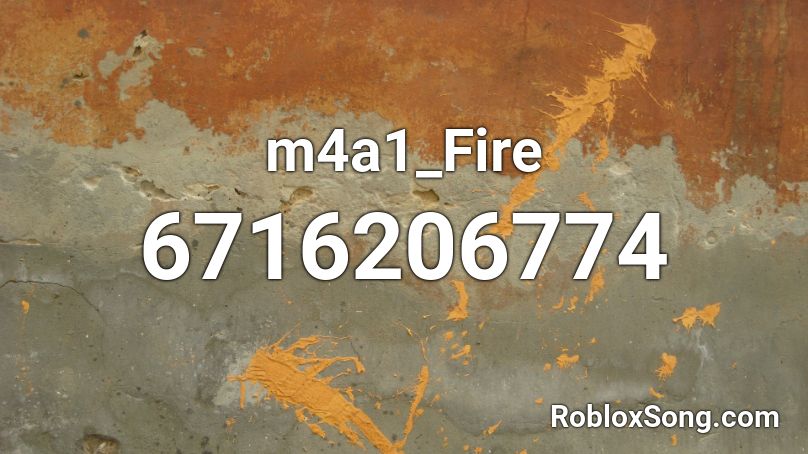 m4a1_Fire Roblox ID