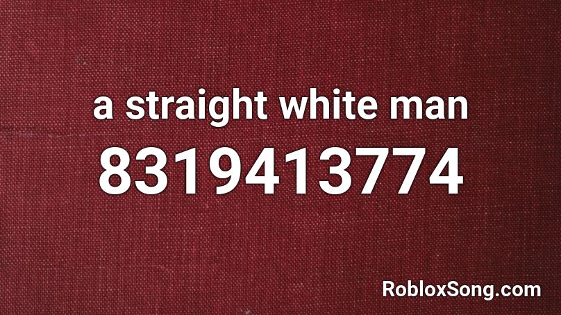 a straight white man Roblox ID