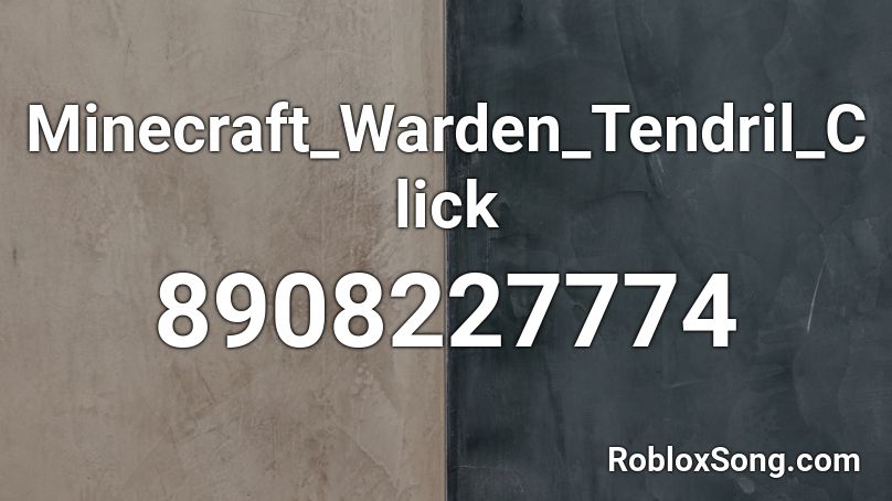 Minecraft_Warden_Tendril_Click Roblox ID