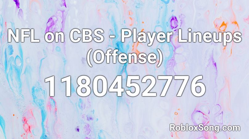 NFL on CBS - Player Lineups (Offense) Roblox ID