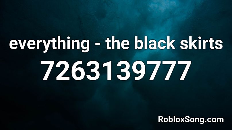 everything - the black skirts Roblox ID