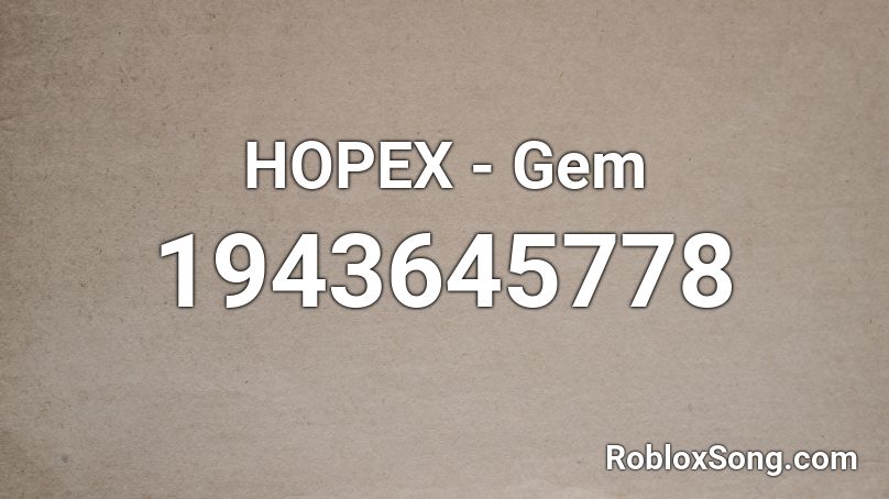 HOPEX - Gem  Roblox ID