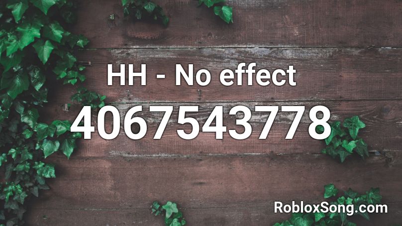 HH - No effect Roblox ID