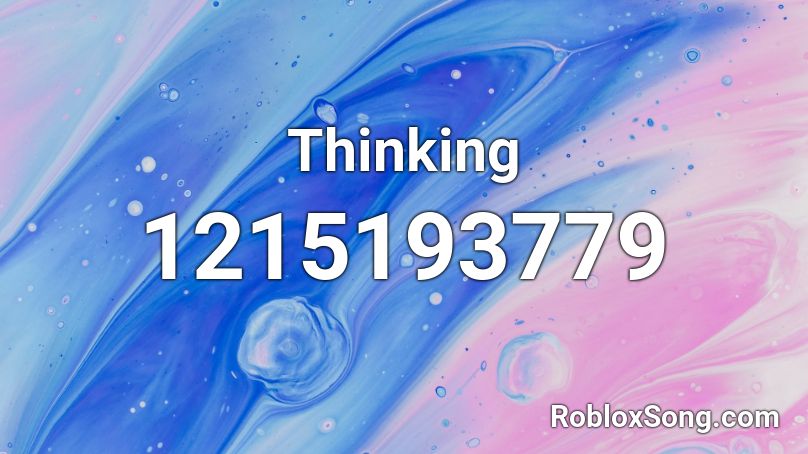 Thinking Roblox ID