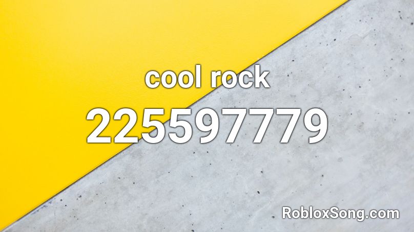 cool rock Roblox ID