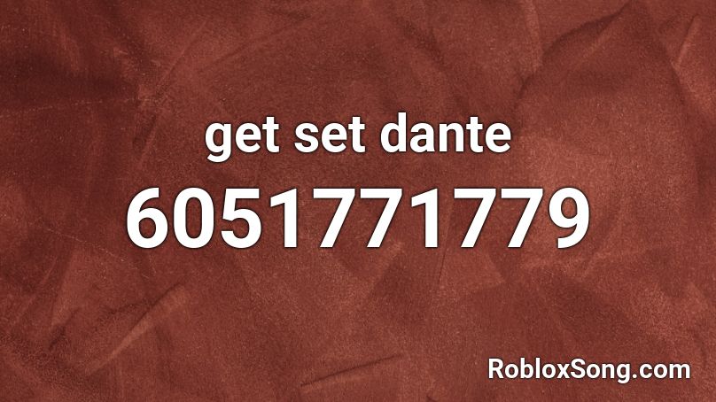 get set dante Roblox ID