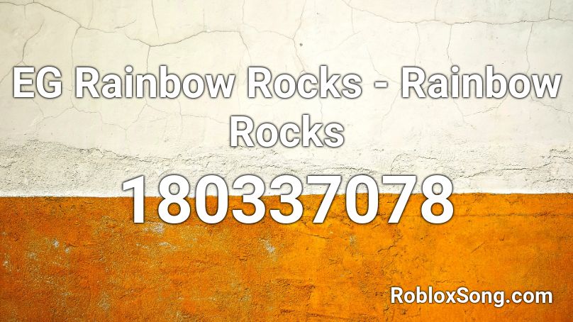 EG Rainbow Rocks - Rainbow Rocks Roblox ID