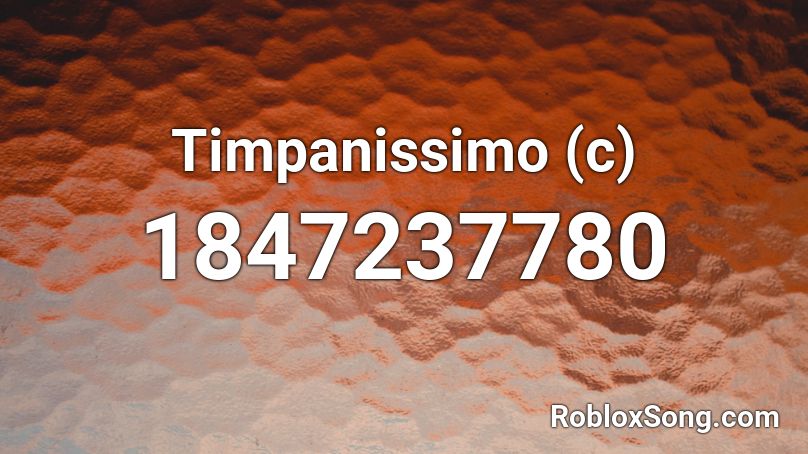 Timpanissimo (c) Roblox ID