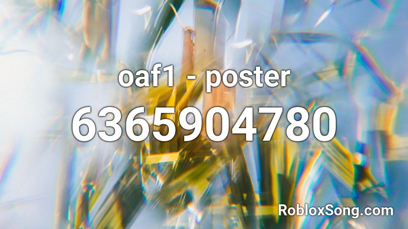 oaf1 - poster Roblox ID