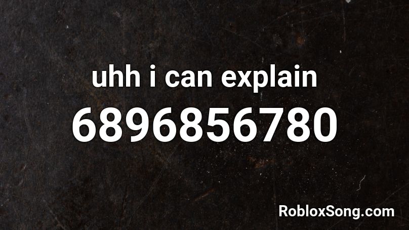 uhh i can explain Roblox ID
