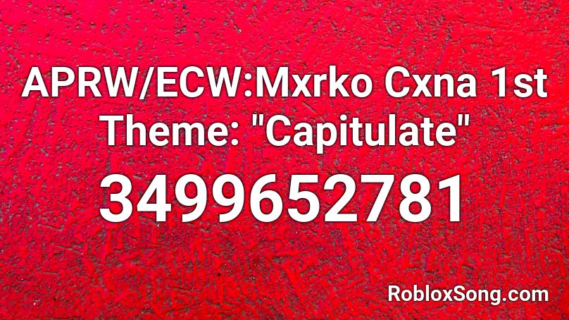 APRW/ECW:Mxrko Cxna 1st Theme: 