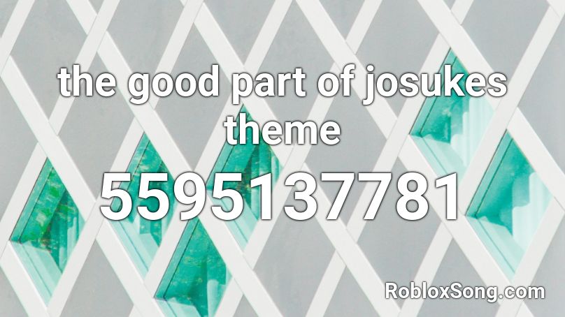 Josuke Theme Roblox Id - roblox chase music id