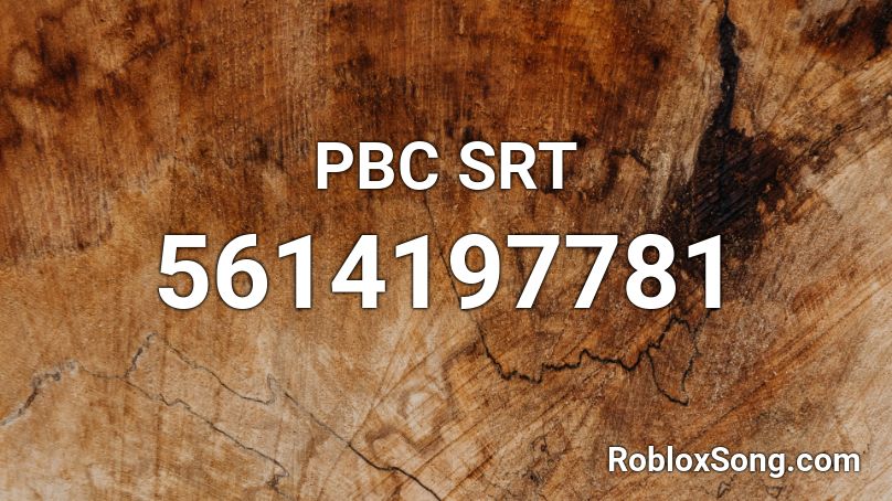 PBC SRT Roblox ID