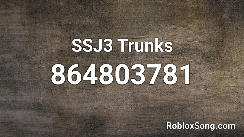 SSJ3 Trunks Roblox ID
