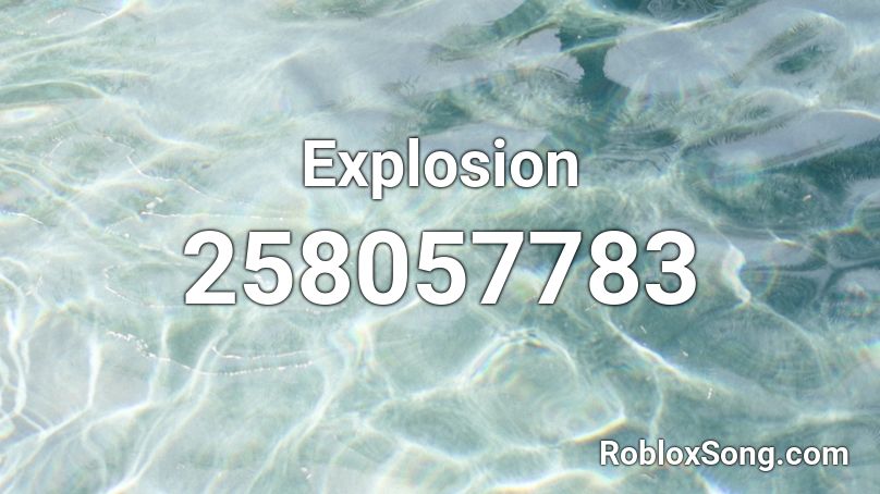 Explosion Roblox ID