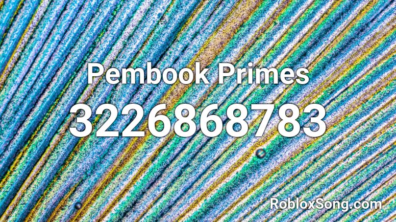 Pembook Primes Roblox ID